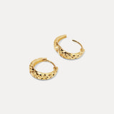 Diamond Cut Teardrop Hoops