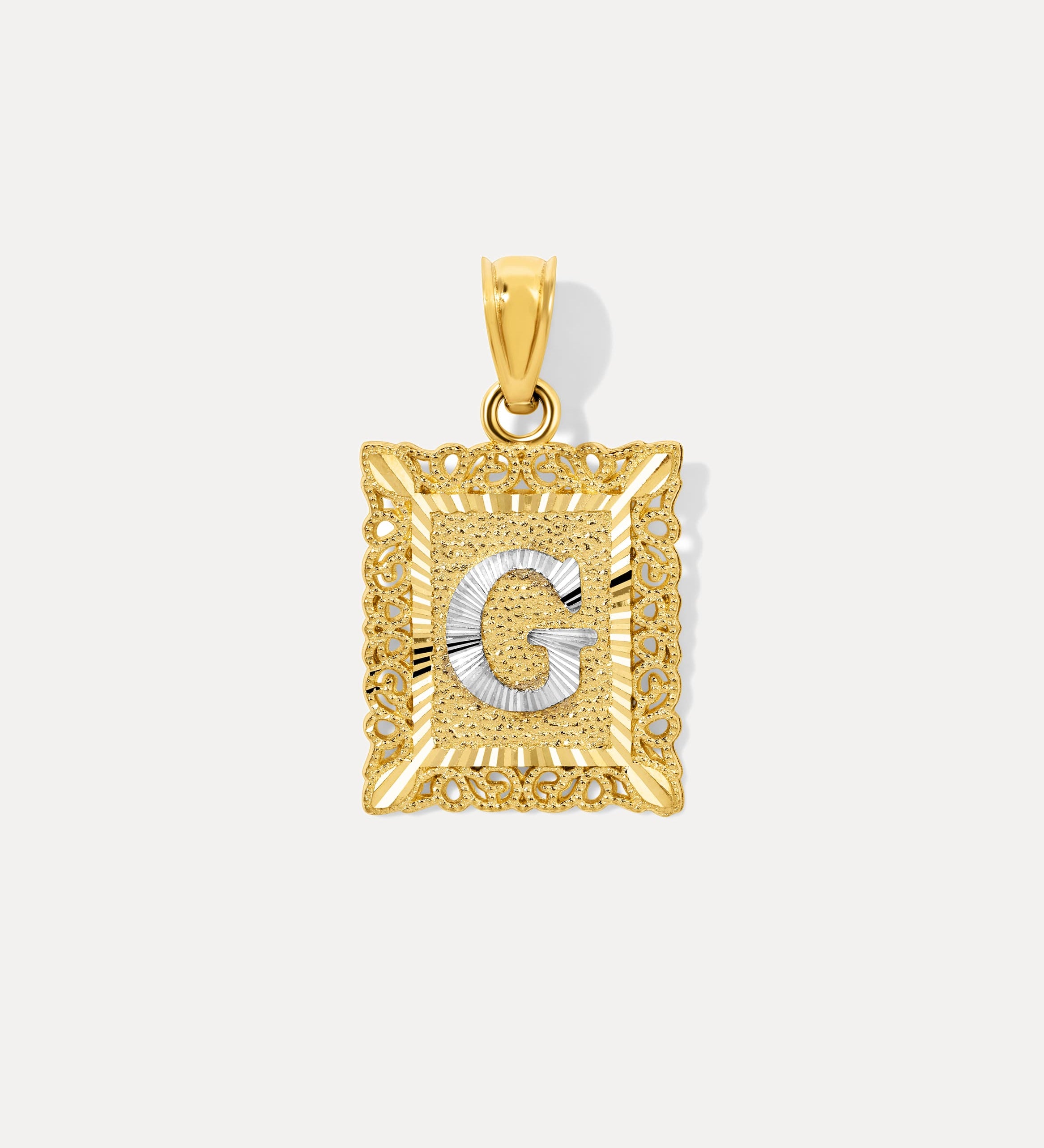 Framed Initial Necklace